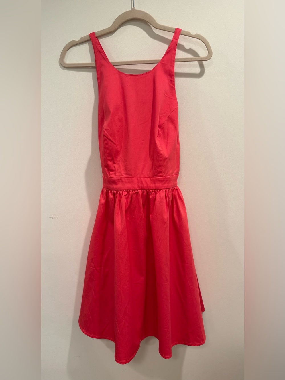 Spotlight by Warehouse Skater Dress with Halter Neck and Open Back